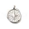 Anti-Tarnish 304 Stainless Steel Pendants STAS-I321-77P-1