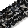 Natural Banded Agate(Dyed & Heated) Beads Strands G-A257-A03-01-2