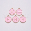 Alloy Enamel Pendants X-ENAM-S124-01B-09H-2