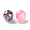 Transparent & Crackle & Frosted & Baking Print Glass Beads GLAA-XCP0001-53-2