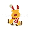 Christmas Theme Spray Painted Alloy Enamel Pendants ENAM-Z020-01C-1