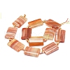 Natural Banded Agate/Striped Agate Beads Strands G-L544-044-3