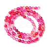 Natural Striped Agate/Banded Agate Beads Strands G-G545-04H-5