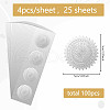 Round Silver Foil Embossed Picture Stickers DIY-WH0503-002-2