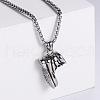 Fashionable Hip-hop Style Stainless Steel Sports Shoes Snow Boots Pendant Punk Necklace Accessories PS8628-2-1
