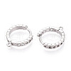 Brass Hoop Earring Findings KK-N267-34P-2