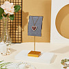 Velvet & Alloy Earrings Display Stands ODIS-WH0061-69B-4