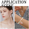 SUNNYCLUE 50Pcs 5 Colors UV Plating Iridescent Transparent Plastic Pendants TACR-SC0001-31-5
