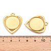 304 Stainless Steel Pendant Cabochon Component STAS-N114-05G-3