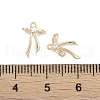 Brass Micro Pave Clear Cubic Zirconia Pendants KK-K351-46D-G-3