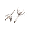 304 Stainless Steel Stud Earring Findings STAS-B091-02A-06P-2