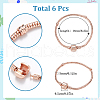SUNNYCLUE 6Pcs Brass European Style Bracelet Making PPJ-SC0001-01C-2