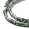 Natural Green Spot Jasper Beads Strands G-D464-14-4