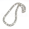 Tarnish Resistant Fashionable 304 Stainless Steel Figaro Chain Necklaces for Men STAS-A028-N019P-1