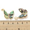 Brass Micro Pave Clear Cubic Zirconia Pendants KK-L211-020G-03-3