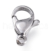 Tarnish Resistant 316 Surgical Stainless Steel Lobster Claw Clasps STAS-M281-01P-D-1