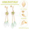 Unicraftale 20Pcs Leaf 304 Stainless Steel Stud Earring Findings STAS-UN0058-05-5