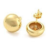 Rack Plating Brass Flat Round Stud Earrings EJEW-P242-08G-2