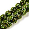 Handmade Dichroic Foil Glass Beads Strands DICH-U001-06J-1