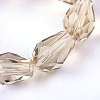 Transparent Glass Bead Strands GLAA-R024-6x8mm-05-1