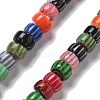 Handmade Millefiori Lampwork Beads Strands LAMP-F035-03-1