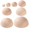 BENECREAT 8Pcs 8 Styles Wood Cabochons WOOD-BC0001-23-1