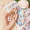 HOBBIESAY Food Grade Eco-Friendly Silicone Beads SIL-HY0001-02-3