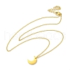 304 Stainless Steel Pendant Necklaces NJEW-M099-01A-G-2