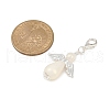 Angel ABS Plastic Imitation Pearl Pendant Decorations HJEW-JM03423-3