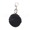 Pom Pom Ball Keychain X-KEYC-WH0016-13I-1