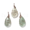 Natural Green Aventurine Pendants G-F763-03RG-04-1