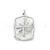 Brass Micro Pave Cubic Zirconia Pendants KK-D360-17P-1