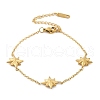 304 Stainless Steel Star Link Bracelets BJEW-Q051-05G-2