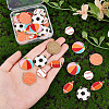   40Pcs 5 Styles Alloy Enamel Pendants ENAM-PH0002-86-3