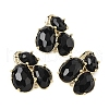 Natural Obsidian Links connectors G-E526-28O-1