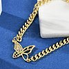 Brass Micro Pave Cubic Zirconia Link Bracelets BJEW-M050-04G-02-2
