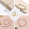Unicraftale PVD Vacuum Plating 304 Stainless Steel Spring Ring Clasps STAS-UN0006-31G-5