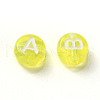 Transparent Yellow Acrylic Beads TACR-YW0001-08M-5
