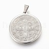 Tarnish Resistant 304 Stainless Steel Pendants STAS-F165-32P-2