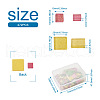 Elecrelive 252Pcs 2 Style Glass Cabochons GGLA-EL0001-01D-3
