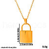 Stainless Steel Lock Pendant Necklaces for Women XV2991-2-3