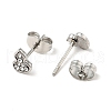 Rhinestone Gourd Stud Earrings with 316 Surgical Stainless Steel Pins EJEW-A081-04P-3