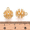 Brass Micro Pave Cubic Zirconia Charms KK-N261-82G-3