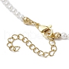 3mm Round Chakra Gemstone & Shell Pearl Beaded Necklaces for Women NJEW-JN05190-5