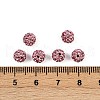 Polymer Clay Rhinestone Beads RB-H284-6MM-Half-223-2