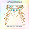 Rhinestone Cup Chains Belts AJEW-WH0470-61G-2