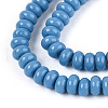 Opaque Spray Painted Glass Beads GLAA-ZX008-4mm-18V-3