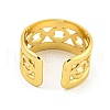 304 Stainless Steel Open Cuff Rings for Women RJEW-G321-02G-3