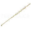 Electroplated Alloy Link Bracelets BJEW-T012-008-RS-3