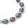 Natural Cultured Freshwater Pearl Beads Stretch Bracelets for Women BJEW-JB11997-4
